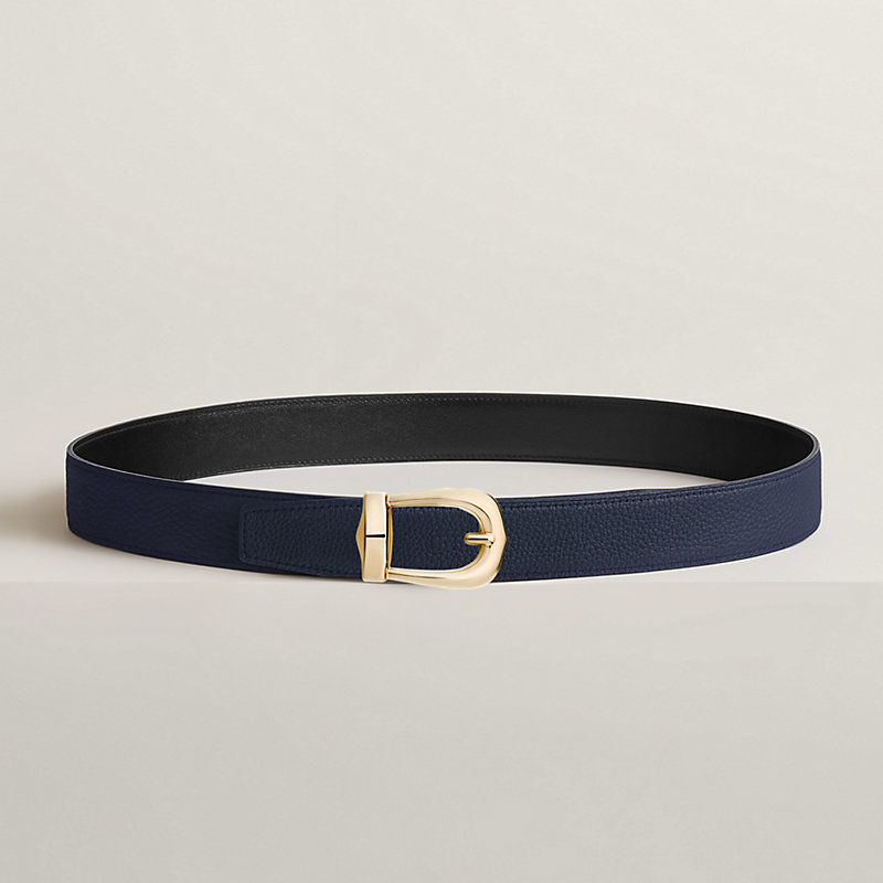 Bride d'Apparat belt buckle & Reversible leather strap 32 mm