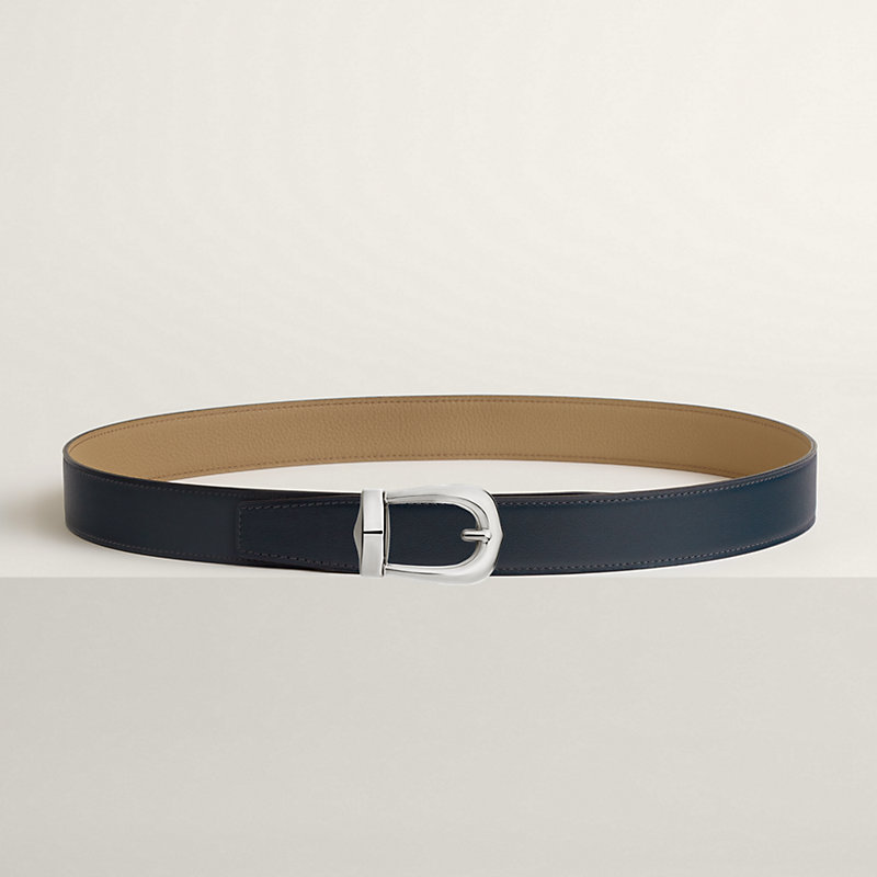 Bride d'Apparat belt buckle & Reversible leather strap 32 mm