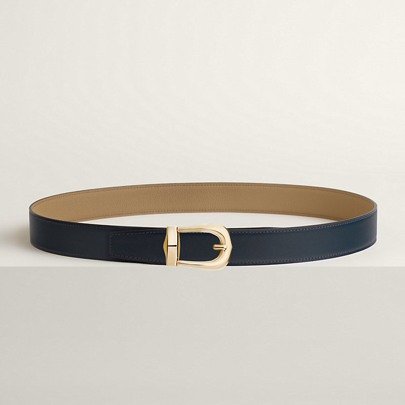 Bride d'Apparat belt buckle & Reversible leather strap 32 mm