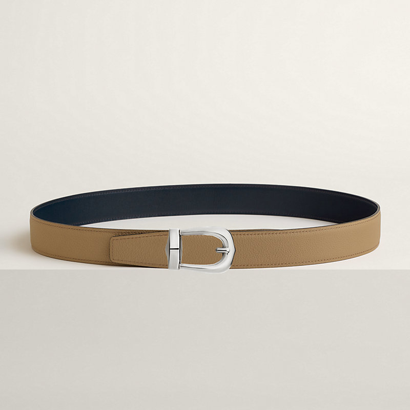 Bride d'Apparat belt buckle & Reversible leather strap 32 mm