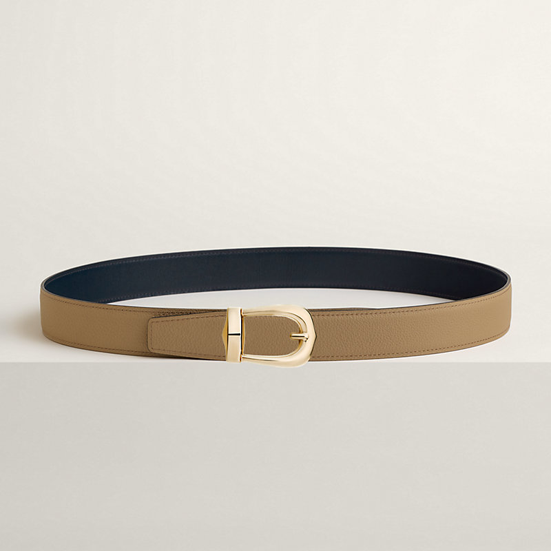 Bride d'Apparat belt buckle & Reversible leather strap 32 mm