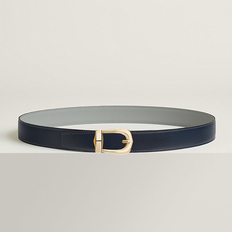 Bride d'Apparat belt buckle & Reversible leather strap 32 mm