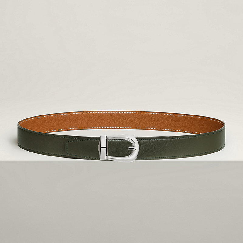 Bride d'Apparat belt buckle & Reversible leather strap 32 mm