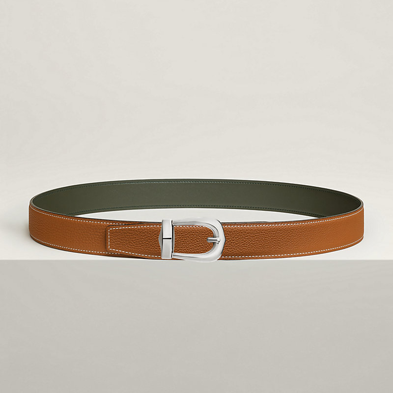 Bride d'Apparat belt buckle & Reversible leather strap 32 mm