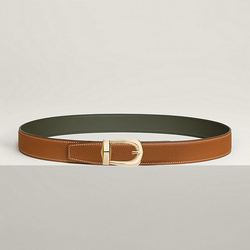Bride d'Apparat belt buckle & Reversible leather strap 32 mm