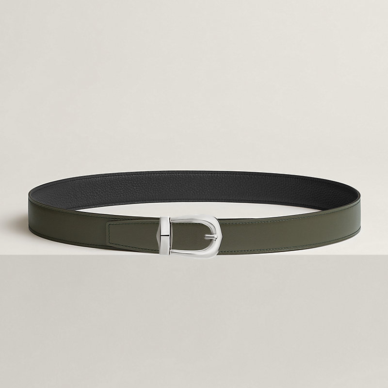 Bride d'Apparat belt buckle & Reversible leather strap 32 mm