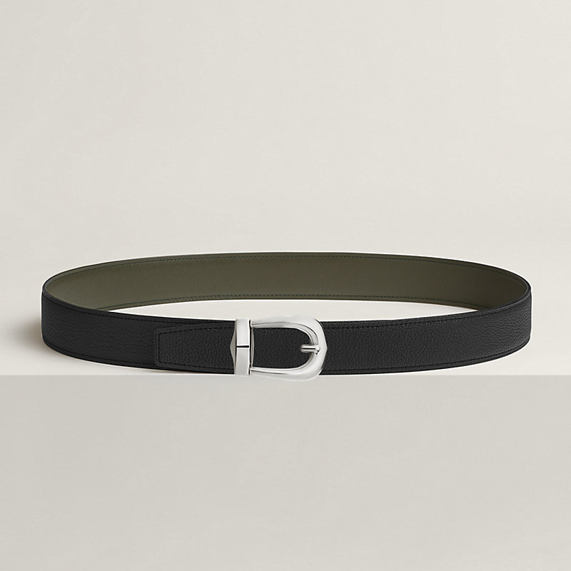 Bride d'Apparat belt buckle & Reversible leather strap 32 mm