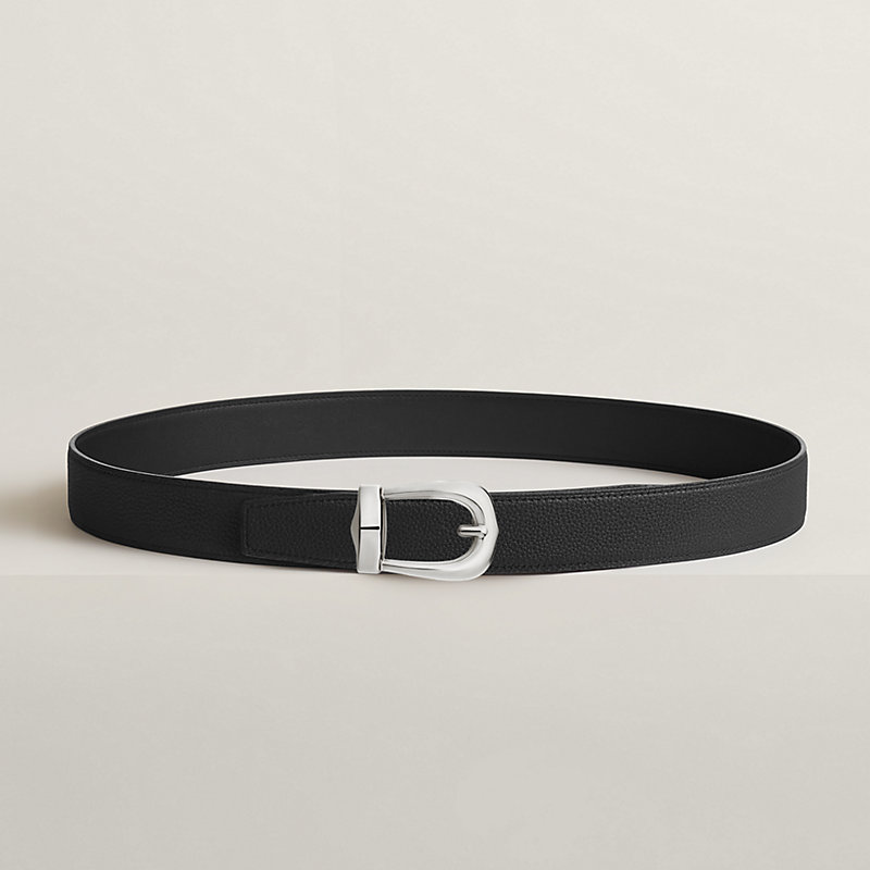 Bride d'Apparat belt buckle & Reversible leather strap 32 mm