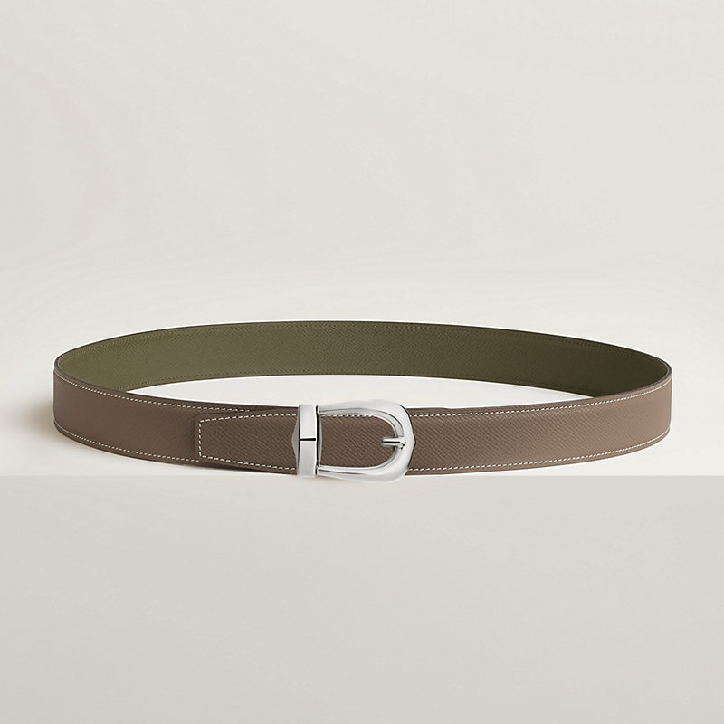 Bride d'Apparat belt buckle & Reversible leather strap 32 mm