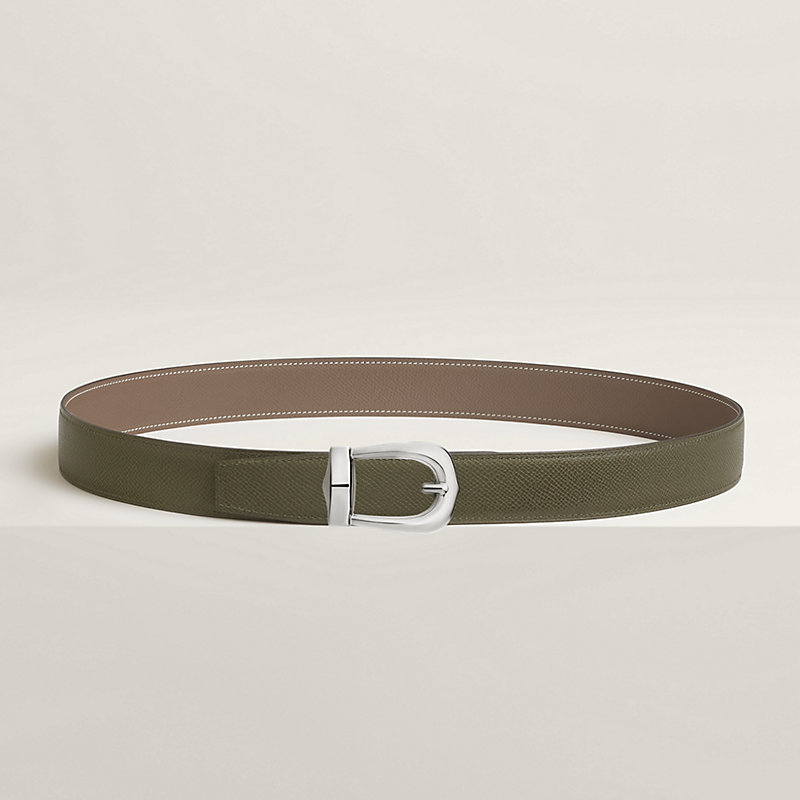Bride d'Apparat belt buckle & Reversible leather strap 32 mm