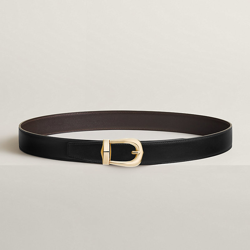 Bride d'Apparat belt buckle & Reversible leather strap 32 mm