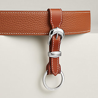 Bride d'Apparat key ring - Beige | Hermès Mainland China