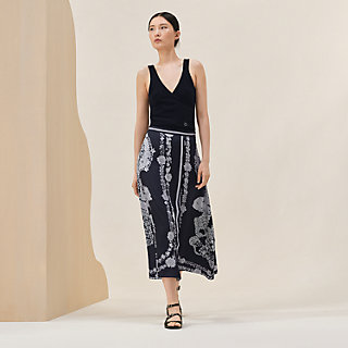 *静かに輝く、美しさの証*【HERMES】 Flared skirt Brides de Gala en Fleurs Esquisse