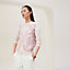 View: Worn, "Brides de Gala en Fleurs" long-sleeve twillaine sweater