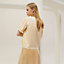 View: Worn, "Brides de Gala en Fleurs" short-sleeve twillaine sweater