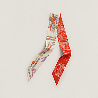 Brides de Gala en Fleurs Twilly - Orange | Hermès Mainland China