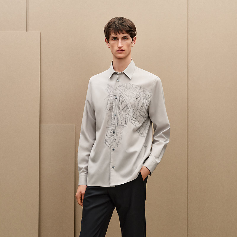 “Broderie cheval”Louis衣领直筒衬衫, 视图: , 当前为第3张（共7张）