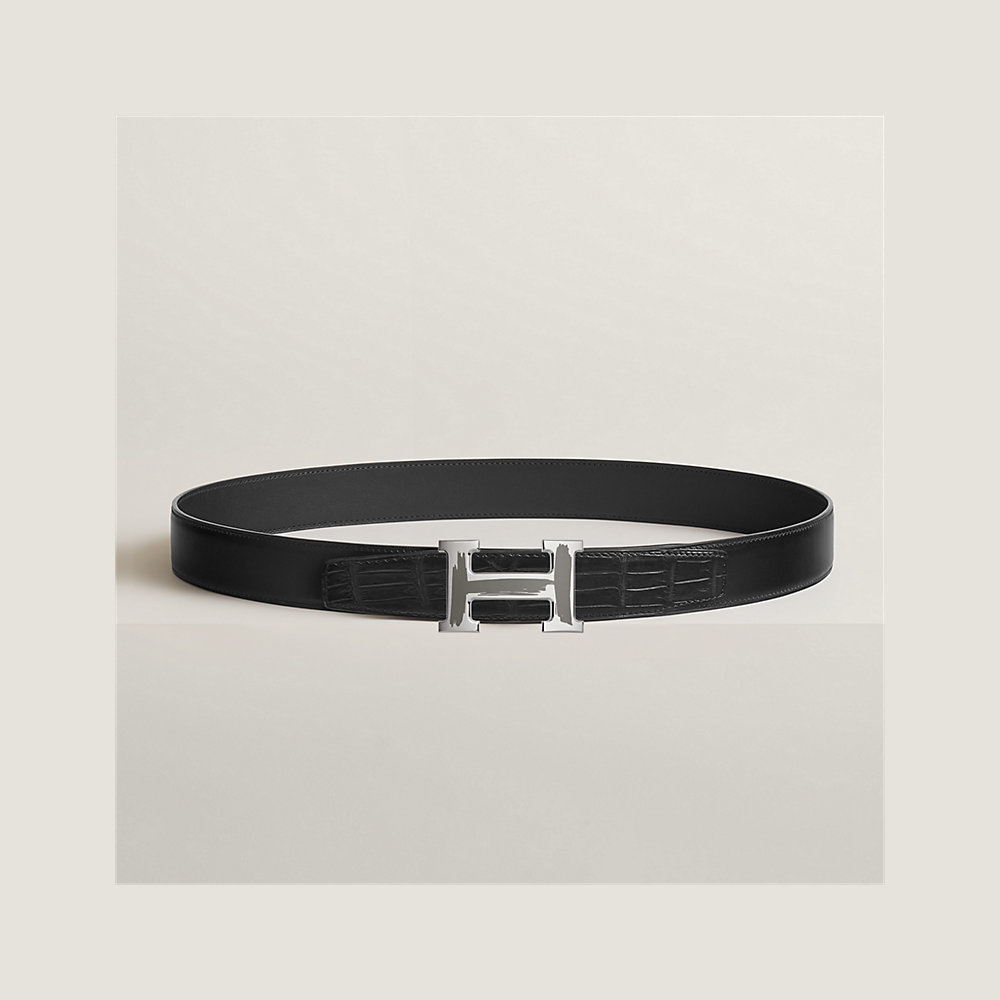 Hermes belt shop black buckle