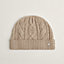 View: above, Cable Maillons beanie