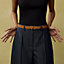 Cache-Cac'H belt buckle & Reversible leather strap 24&nbsp;mm, View: Worn, worn, view 4 of 4