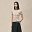 "Cahier du Colporteur" short-sleeve sweater, View: Worn, worn, view 2 of 4