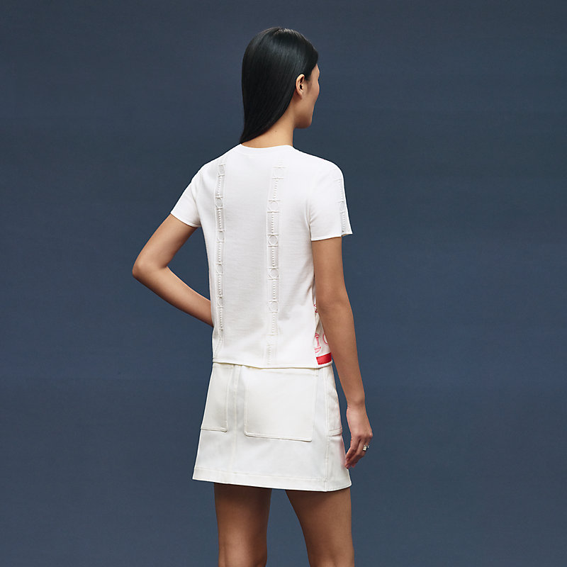 "Cahier du Colporteur" short-sleeve sweater