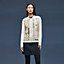 "Cahier du Colporteur" zipped twillaine cardigan, View: Worn, worn, view 2 of 5