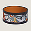 View: front, Calfskin and silk bracelet, PM
