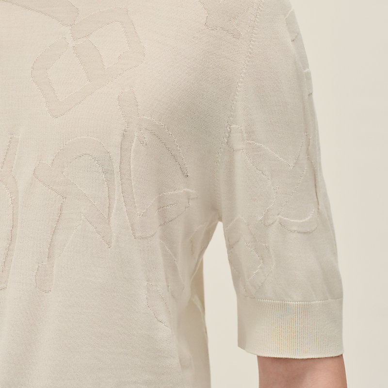 "Calligraphie Equestre" crewneck sweater