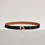 Canaille belt buckle & Hermès sur Mer reversible leather strap 24 mm, view 1 of 3