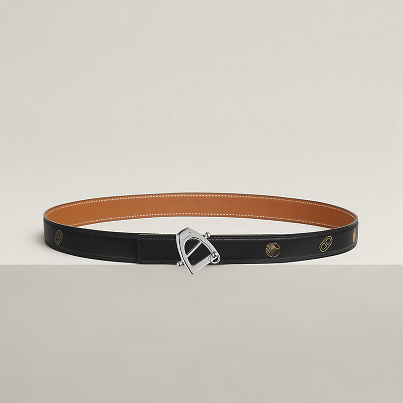 Canaille belt buckle & Hermès sur Mer reversible leather strap 24 mm