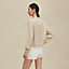 View: Worn, "Candy Libris" long-sleeve twillaine sweater