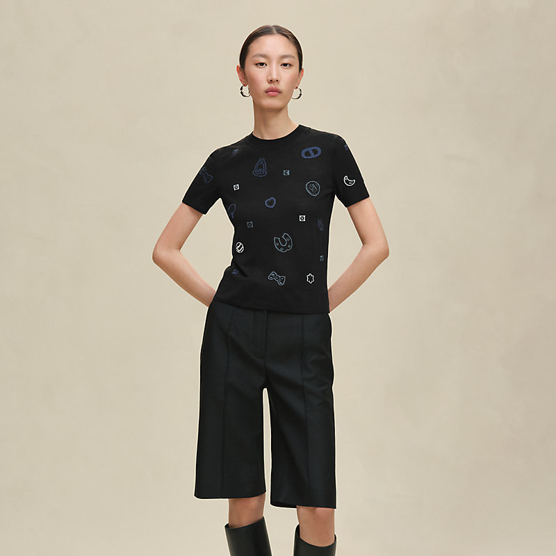 "Candy Libris" short-sleeve sweater