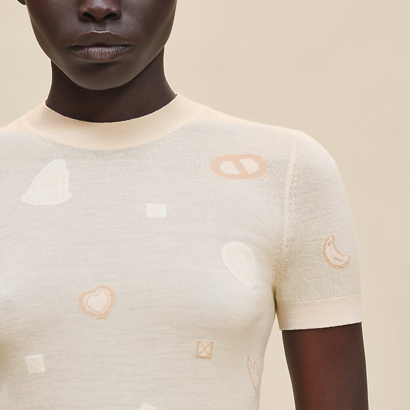 "Candy Libris" short-sleeve sweater