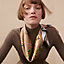 Caracteristick double face scarf 90, view 3 of 6