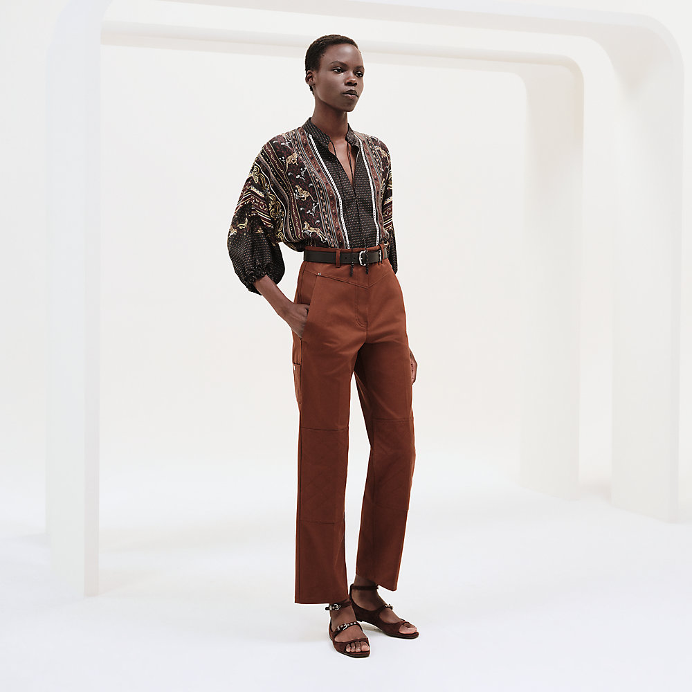 パンツ ROTATE FW25 'Printed Twill Cargo' pants (114339858 858) Fabric Cargo Pants
