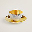 View: Worn, Carnets d’Equateur gold tea cup and saucer