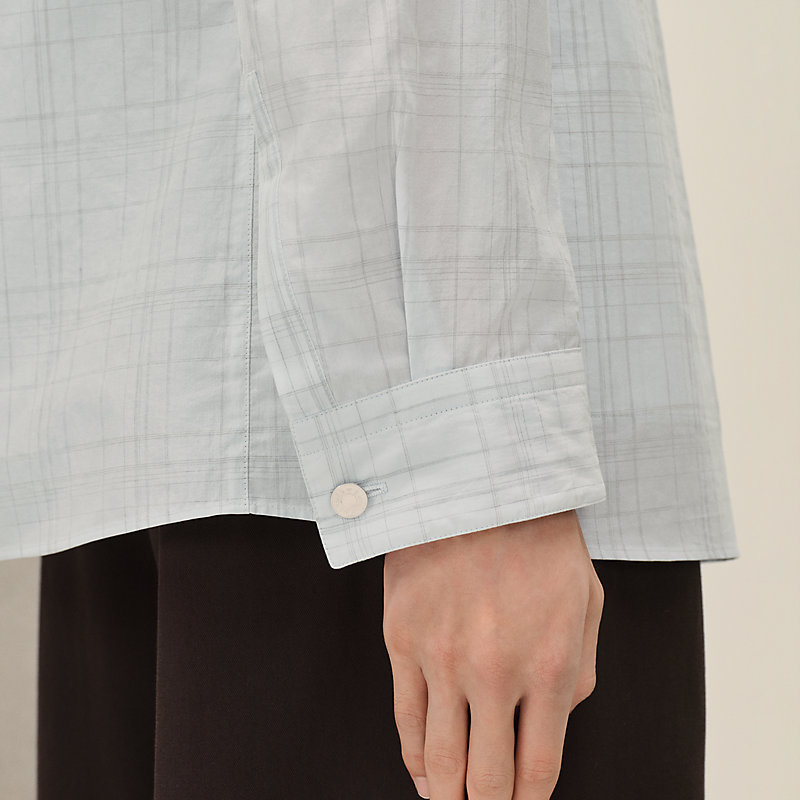 “Carreaux mouchoir”Rive Gauche夹克衬衫，短款
