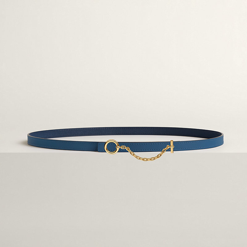 Carrousel belt buckle & Reversible leather strap 13 mm