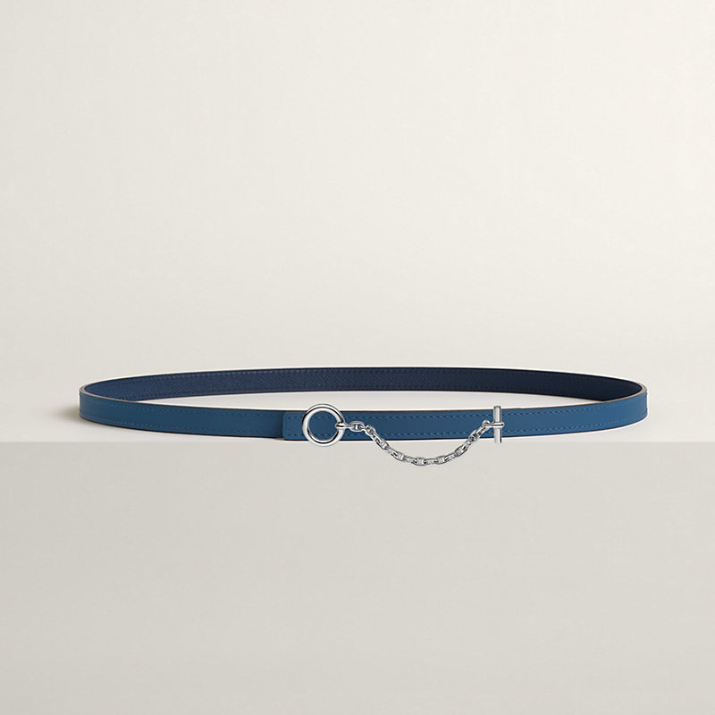 Carrousel belt buckle & Reversible leather strap 13 mm