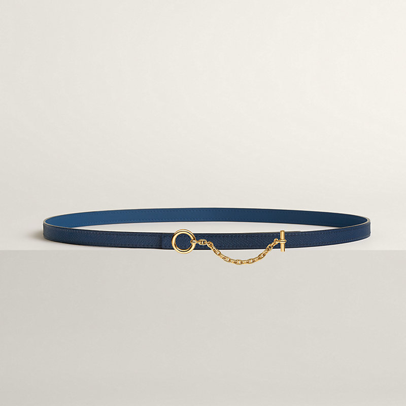 Carrousel belt buckle & Reversible leather strap 13 mm