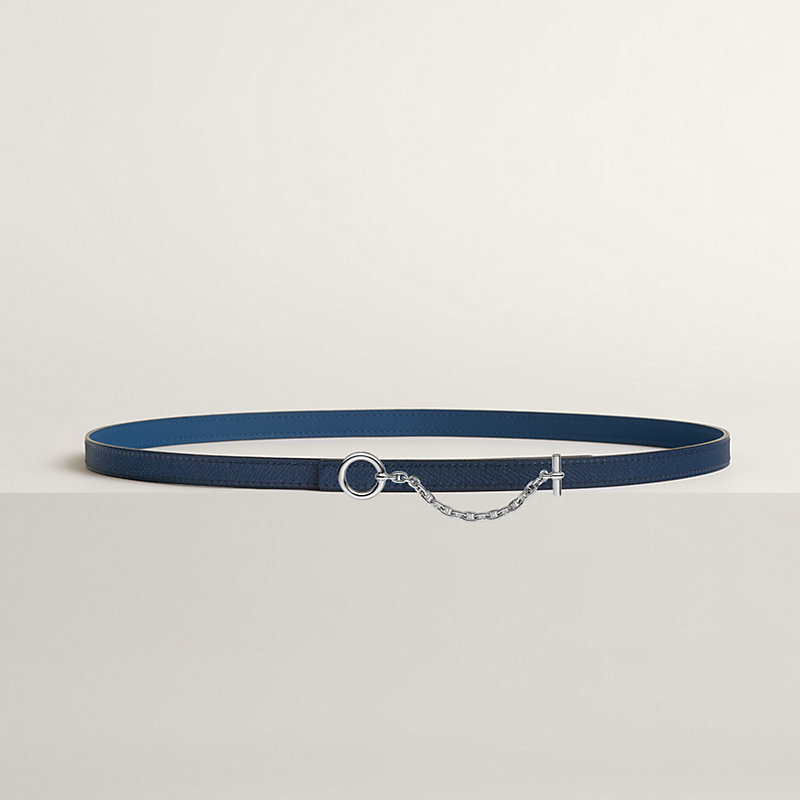 Carrousel belt buckle & Reversible leather strap 13 mm