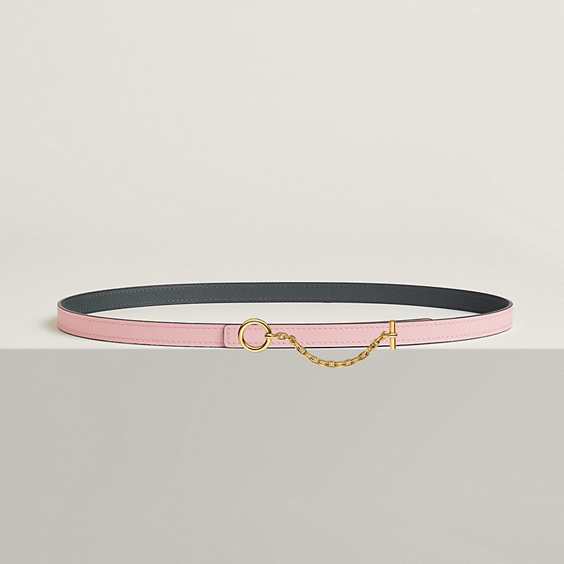 Carrousel belt buckle & Reversible leather strap 13 mm