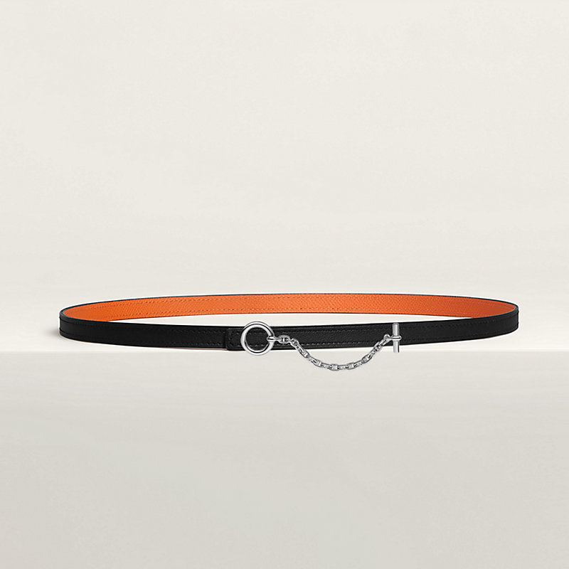 Carrousel belt buckle & Reversible leather strap 13 mm