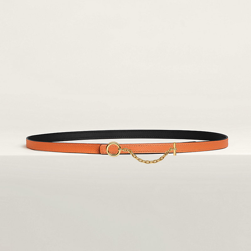 Carrousel belt buckle & Reversible leather strap 13 mm