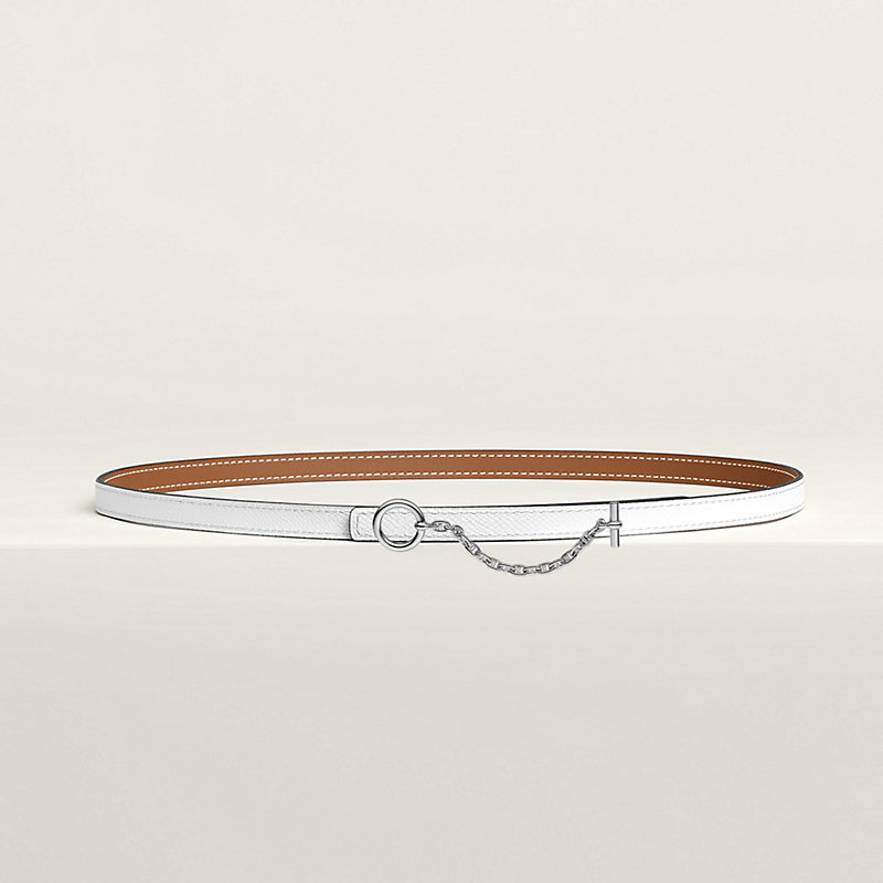 Carrousel belt buckle & Reversible leather strap 13 mm