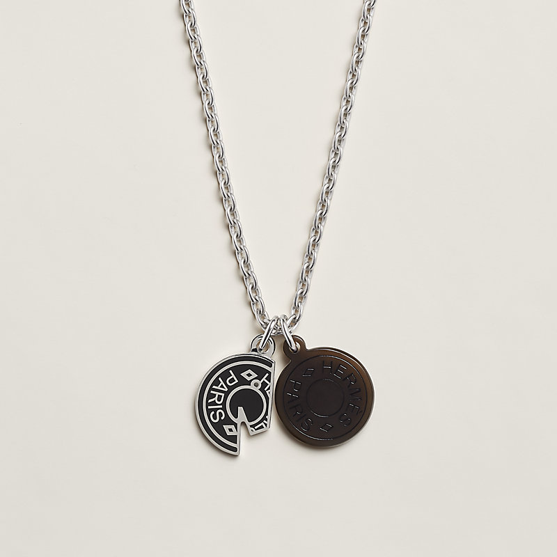 Hermes store coin necklace