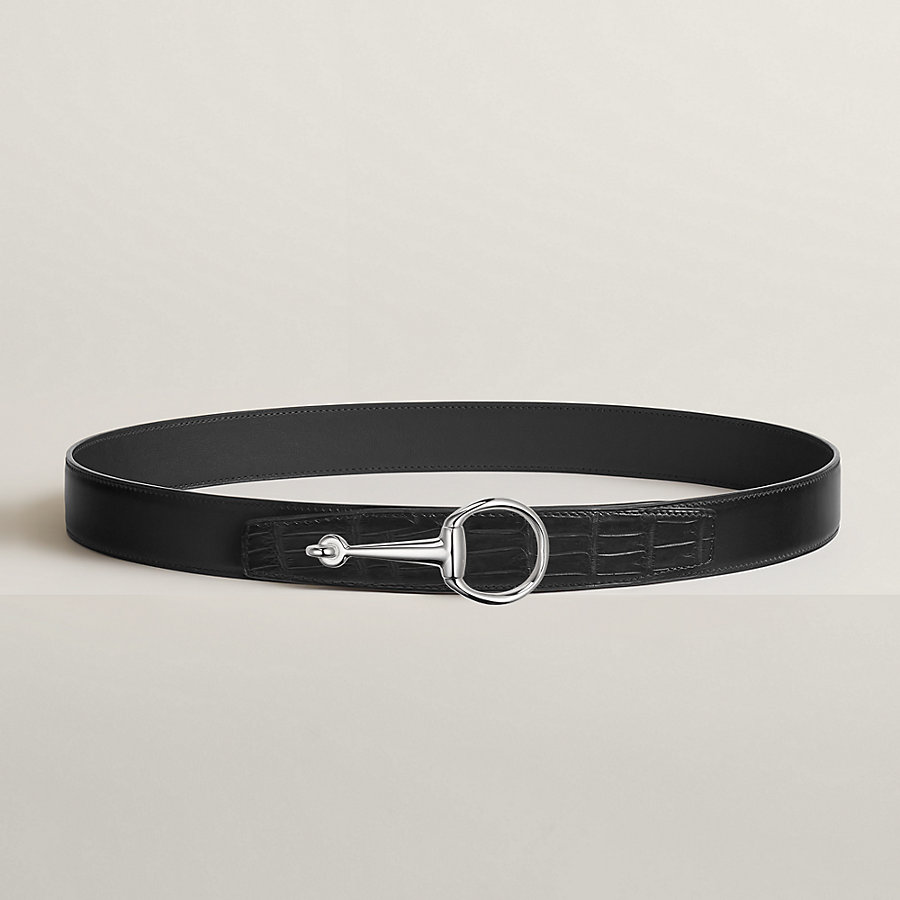 Casaque belt buckle & Leather strap 32 mm