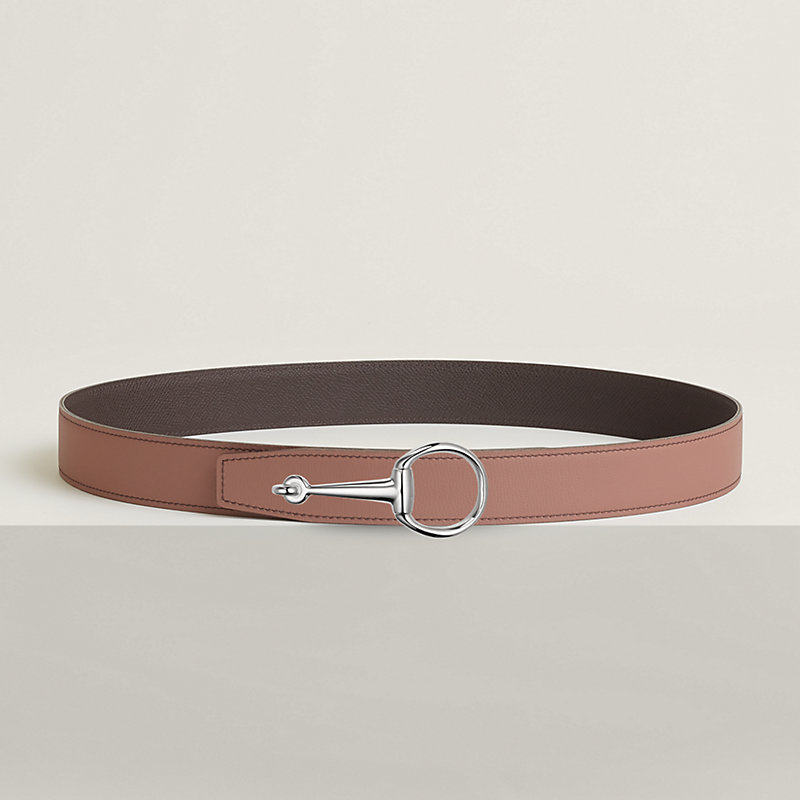 Casaque belt buckle & Reversible leather strap 32 mm