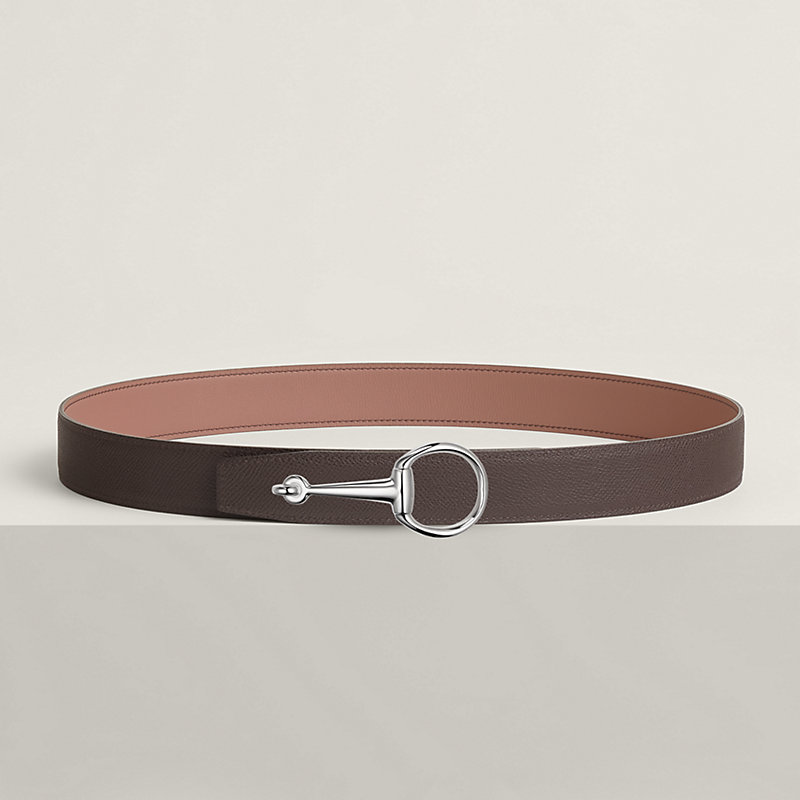 Casaque belt buckle & Reversible leather strap 32 mm